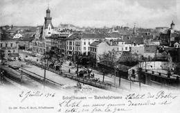 SUISSE -  Vorläufer Postkarte - SCHAFFHOUSE < SCHAFFHAUSEN - BAHNHOFSTRASSE - Schaffhouse
