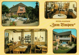 Ladbergen Krs. Steinfurt " Hotel Gasthof Zum Timpen " 4-geteilte Privatkarte CeKaDe - Steinfurt