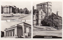 PC Sheffield - Multi View Card - Mappin Art Gallery - City Hall - University (46184) - Sheffield