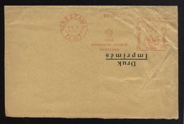 POLAND 1933 LETTRE  EMA BANK GOSPODARSTWA KRAJOWEGO WARSZAWA - Franking Machines (EMA)