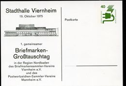 Bund PP69 D2/025  STADTHALLE VIERNHEIM 1975  NGK 3,00 € - Privé Postkaarten - Ongebruikt