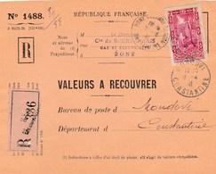 Valeur à Recouvrer : Bone Pour  Mondovi Devant De Lettre - Briefe U. Dokumente