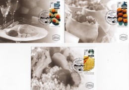ISRAEL, 2000, Maxi-Card(s), Israeli - Food, SG1490-1492, F5594 - Tarjetas – Máxima