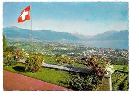 Vevey - La Tour De Peilz - Lac Léman Et Les Dents Du Midi - Ed. Photoglob-Wehrli N° 3475 - 1970 - La Tour-de-Peilz