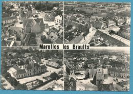 MAROLLE-LES-BRAULTS - Place De L'Eglise L'Hospice Route De Mamers Multivues - Marolles-les-Braults