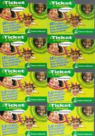 8 Tickets De Téléphone  - Différents Dates - Francs & Euros - FT Tickets