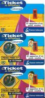 3 Tickets De Téléphone  - Différents Dates - Euros - Billetes FT