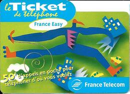 Ticket De Téléphone  - Easy Vert - Luxe - 31/03/2001 - FT