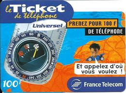 Ticket De Téléphone  - Boussole - 30/09/2001 - Luxe - Biglietti FT