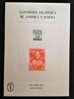 Spain, Uncirculated Stamped Stationery, "Exposición Filatelica De America Y Europa", Barcelona, 1977 - Sonstige & Ohne Zuordnung