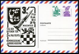 Bund PP76 D2/001 FLAK-RAKETEN-REGIMENT Wagenfeld 1975 NGK 25,00 € - Privatpostkarten - Ungebraucht