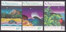 Christmas Island 1993 Christmas Sc 354-56 Mint Never Hinged - Christmas Island