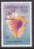 Christmas Island 1992 Kuala Lumpar Ovpt Sc 348 Mint Never Hinged - Christmas Island