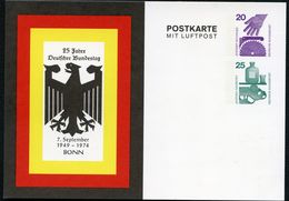 Bund PP77 D2/001 25 J. DEUTSCHER BUNDESTAG Bonn 1974  NGK 8,00 € - Privatpostkarten - Ungebraucht