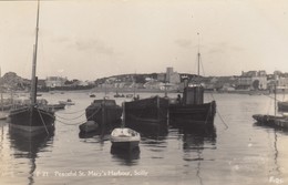 Postcard Peaceful St Mary's Harbour Scilly RP By C King My Ref  B13847 - Scilly Isles