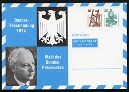 Bund PP79 C1/001 BUNDESPRÄSIDENT WALTER SCHEEL 1974  NGK 6,00 € - Privatpostkarten - Ungebraucht