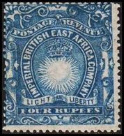 1890. IMPERIAL BRITISH EAST AFRICA COMPANY.   FOUR RUPEES.  (MICHEL 20A) - JF318600 - Africa Orientale Britannica