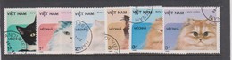 Vietnam S 5586-90 1986 Cats, Used - Sonstige & Ohne Zuordnung