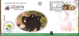 Bears,Daroji Sloth Bear Sanctuary,Pictorial Cancellation,Melursus Ursinus,Incarnation Of "Jambavan",Wild, Special Cover - Orsi