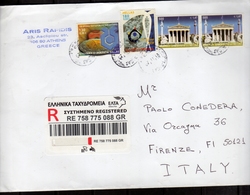 GREECE GRECIA  HELLAS 2018 REGISTERED LETTER LETTERA RACCOMANDATA SEE THE SCAN - Lettres & Documents