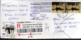 GREECE GRECIA  HELLAS 2019 REGISTERED LETTER LETTERA RACCOMANDATA SEE THE SCAN - Covers & Documents