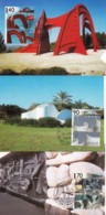 ISRAEL, 1995, Maxi-Card(s), Out Door Sculptures, SG1263-1265 F5487 (2 Series) - Cartes-maximum