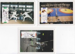 ISRAEL, 1996, Maxi-Card(s), Olympic Games - Atlanta, SG1332-1334, F5510 (2 Series - Tarjetas – Máxima