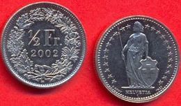 Switzerland Swiss 1/2 Franc (50 Rappen) 2002 AXF - Suisse