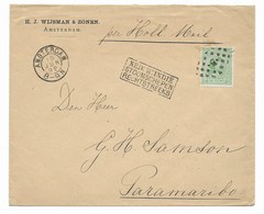 1892, Mooie Brief Naar Suriname Met Aankomststempel (SN 2458) - Cartas & Documentos