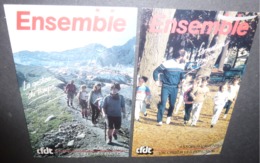 2 Cartes Postales - CFDT (Syndicalisme) Ensemble - La Gestion Du Temps, La Formation à Temps - Labor Unions