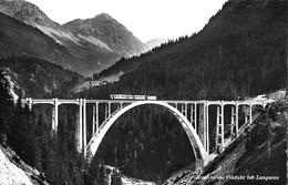 AROSABAHN → Bahn Auf Dem Viadukt Bei Langwies Anno 1955 - Langwies