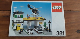 INSTRUCTIONS LEGO BRICKS 381 ORIGINAL 1981 POLICE HEADQUARTERS - Piantine