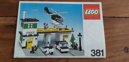 INSTRUCTIONS LEGO BRICKS 381 ORIGINAL 1981 POLICE HEADQUARTERS - Planos