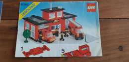 INSTRUCTIONS LEGO BRICKS 6382 ORIGINAL 1981 FIRE HOUSE BOMBEROS POMPIERI - Planos
