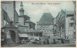 09741 "HALL I. TIROL - M. 559 - OBERER STADTPLATZ - MERCATO"  ANIMATA. CART NON SPED - Hall In Tirol