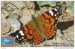 TARJETA DE GIBRALTAR DE UNA MARIPOSA (BUTTERFLY) NUEVA-MINT - Gibilterra