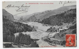 (RECTO / VERSO) ROCHETAILLEE EN 1907 - N° 80 - VALLEE DU GOUFFRE D' ENFER - BEAU CACHET - CPA VOYAGEE - Rochetaillee