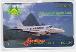 SAINTE LUCIE  REF MV CARDS  STL-15A HELENAIR ANNEE 1994 20$ 15CSLA AVION - St. Lucia