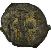 Monnaie, Constans II, Follis, 655-656, Constantinople, TTB, Cuivre, Sear:1007 - Bizantine