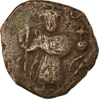 Monnaie, Constans II, Follis, 641-668 AD, Constantinople, TB, Cuivre, Sear:1000 - Bizantine