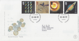 Enveloppe  FDC  1er  Jour   GRANDE  BRETAGNE    Tournant  Du  Millénaire   1999 - 1991-2000 Em. Décimales