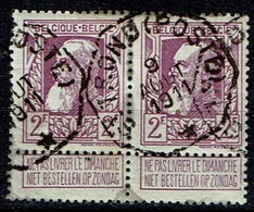80 Paire  Obl Tél. St Trond (Postes) - 1905 Barba Grossa