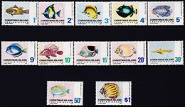 Christmas Island 1968-70 Fish Sc 22-33 Mint Never Hinged - Christmas Island