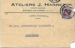 Carte Postale Ateliers J. Handrez - Perf. A/JH Sur 195 (Y&T) - 1909-34