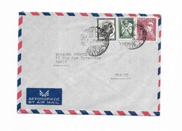 1955 BY AIR MAIL  VARVIAS TRANSPORT ET TOURIST AGENCY ATHENS - Marcofilie - EMA (Printer)