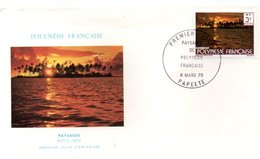 POLYNESIE : FDC Y&T N° 134  " Motu Tapu " 8/03/78 - Covers & Documents