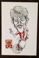 YOUGOSLAVIE Football, Soccer, CARTE MAXIMUM Robert PROSINECKI 31/01/1992. Etoile Rouge - Cartas & Documentos