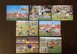 SAO TOME ET PRINCIPE Football, Coupe Du Monde ARGENTINA 1978. Yvert Yvert N°506/12 Sur 6 Cartes Maximums, FDC, 1er Jour - 1978 – Argentine