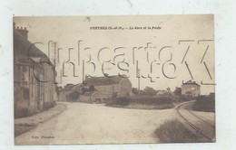 Perthes-en-Gatinais (77) : Vue Sur La Gare De La Poste En 1930 PF - Perthes