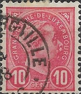 LUXEMBOURG 1895 Grand Duke Adolf - 10c - Red FU - 1895 Adolphe Right-hand Side